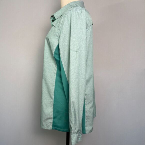 Cabela's XPG Long Sleeve Shirt, Women's Sz L, Green & White, Fishing, Outdoors - Picture 5 of 13